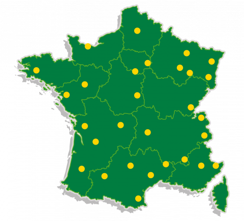 Carte des franchisés